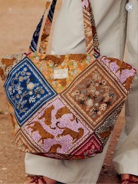 Sézane x Inoui Éditions Patchwork Tote Bag - Multicolor